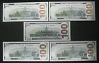 5 New Style White Gold  silver  24k Gold Foil 100 Dollar Novelty Bill Free Ship 