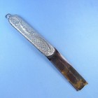 Victorian Sterling Silver Folding Moustache Comb   Antique Pendant