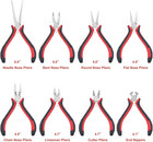 Jewelry Pliers Set 8 Piece Kit Professional Wire Cutters Crimping Beading
