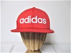 Adidas Big Logo Cap Red Unisex Adjustable Hat New