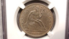 1876 Seated Half Ngc Uncirculated Silver Circulated 50c Coin Buy It Now 