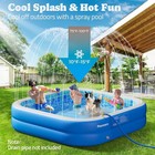 Inflatable Pool For Kids  Xl 64 X 12 2 In   Square Xl-64 2x12 2 apos  apos  
