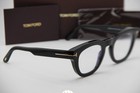 New Tom Ford Tf 5873-b 001 Eco Black Gold Authentic Frames Eyeglasses 49-24