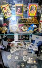 Grandpa Junk Drawer Lot Vintage Coins Cards Silver Pocket Watches