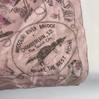 Vintage Scarf Missouri River Bridge Chamberlain Sd South Dakota Pink Rodeo