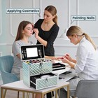 Extra Large Makeup Organizer Case Cosmetic Box Storage W  Drawer Mirror Nail