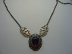 Mexican Opal Dragon s Breath Antique Silver Ox Necklace
