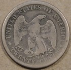 1875-cc Twenty Cent Piece G-vg Nice Medium Grey Coin