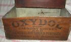 2 Antique Soap Shipping Box Crates Vintage Wooden Oxydol   Siddals Hinged Label