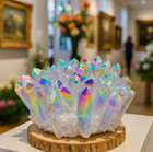 2lb Rainbow Angel Aura Crystal Geode Cluster Mineral Specimen Art Home Decor