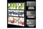 Weysat Acrylic Brochure Holder Wall Mount 12 Pockets