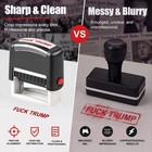 Fuck Trump Self Inking Stamp Red Ink Novelty Political Office Supply 1 Pack