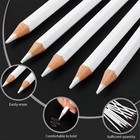 10pc Fabric Pencils For Sewing   White Water Soluble Fabric Tailors Sewing Chalk