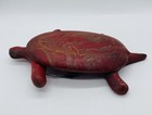 Antique Hand-carved Folk Art Wooden Turtle Pull Toy  Articulated Walking Motion 