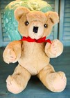 Vintage Set 3 Blond Jointed 12  Teddy Bears Shanghai Dolls Factory Nos W tags