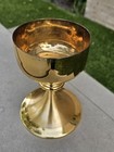 Vtg 1960 Industrial Grade Silver Soldered Church Religious Goblet Chalice 7 