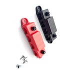 Red   Black 5 16  4 Stud Power Distribution Busbar Bus Bar With Cover Fast Ship