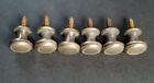 6 Solid Brass Small Stacking Barrister Bookcase 1 2 dia Knobs Drawer Pulls  k18