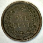 1863 Cwt Civil War Patriotic Token Indian Head Not One Cent Copper Coin F62 367a