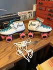 Riedell Carrera Speed Skates Roller 105w Size 8 Wicked To The Max Wheels