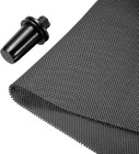 Black Speaker Mesh Grill Stereo Fabric Dustproof 50cm X 160cm 20  X 63 
