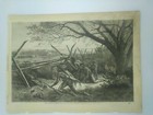Sioux Indian Ambush 1868  Vintage Print