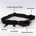 Fly Fishing Hand Rod Holder Adjustable Belt Rod Holder For Fishing Belts Wading
