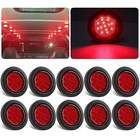 2 5 Inch Round Led Marker Lights 13 Leds W reflectors  10pcs 2 5  Round Led Red
