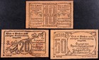 Hadersfeld 1920 Xx-rare Wooden Notgeld Dark Blue 3rd Issue Complete Set Austria