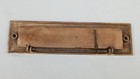 Vintage Antique  French Cast Bronze Brass Door  Letter   Mail Slot 7 5 X 2 Inch