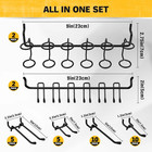 286-piece Extra Thick Pegboard Hooks Set  1 4  Heavy Duty Black Peg Board Organi