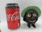 Antique 1930s Hand Painted Cast Iron Coin Bank England  save And Smile money Box