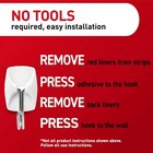 Command Small White Wire Hooks 16 Hooks 24 Strips
