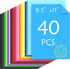 40 Sheets Colored Cardstock 20 Assorted Colors 180gsm 65lb Card Stock Paper 8 5