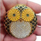 Rare Vtg 2016 Estee Lauder Wisdom Bright Owl Powder Compact Monica Rich Kossan