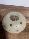 Vintage Art Deco Ivory clear Glass Ceiling Light Shade Fixture 10    Flush Mount