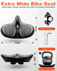 2026 New Oversized Bike Seat For Men Women  Extra Wide Noseless Bicycle Seat For