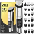 3-in-1 Beard Trimmer For Men  Waterproof Electric Razor  Hair Clipper   Shaver