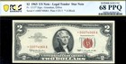 Hgr Fr 1513  1963  2 Legal Tender  star   consec   Pcgs Superb Gem 68ppq  4068 