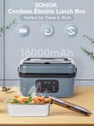 Cordless Electric Lunch Box  16000mah Battery Powered Heated Lunch Box With R   