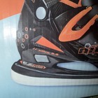 Lake Placid Nitro 8 8 Boys Adjustable Ice Skates Medium 1-4  Black orange New