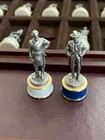 Franklin Mint Civil War Chess Set W table   Rare Checkers Set  1983  Excellent