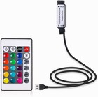 Dc 5v -12v Usb Rgb Controller For 5050 3528 Led Strip Light Remote Controller