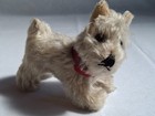 Vintage 1950s Steiff Gray Mohair Schnauzer Tessie Dog  Collar  Germany Nice