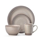 Sadie 16-piece Dinnerware Set Service For 4 Stoneware Cream