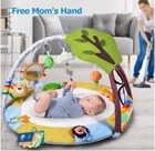 Baby Gym Play Mat With 9 Toys For Sensory And Motor Skill Development