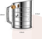 Flour Sifter For Baking  Flour Sifter Stainless Steel 3 Cup And Flower Sifter Fo