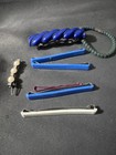 Vintage Blue Women s Hair Clip Lot  4 5 In  Plastic metal  All Hair Types