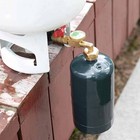 Propane Filling Adapter With Valve And Gauge suitable For 1to20pound Grill Tanks