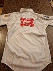 Vintage Miller High Life Beer Delivery Uniform Work Shirt Short Sleeve Mens  2fb